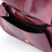 Gucci Red Lizard Plastic Handle Shoulder Bag