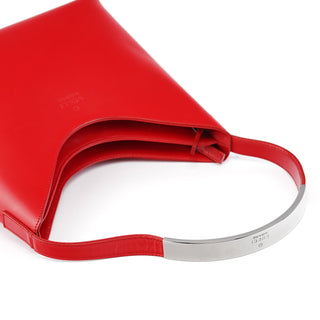 Gucci Red Matte Leather Shoulder Bag