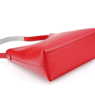 Gucci Red Matte Leather Shoulder Bag