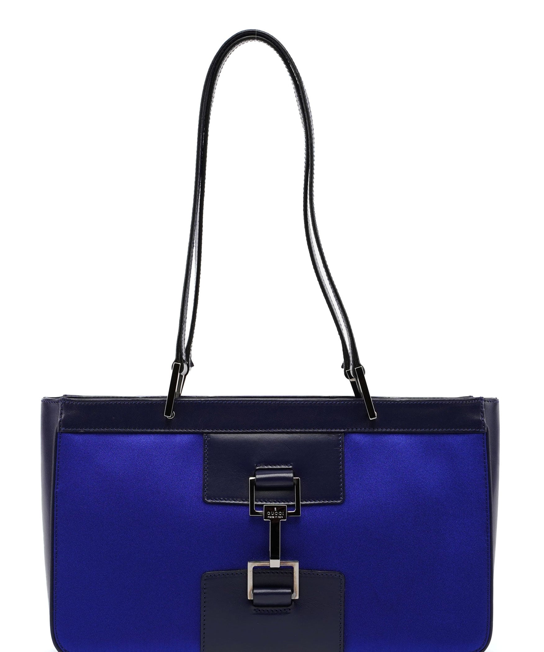 Gucci Royal Blue Jackie Satin Tote Bag