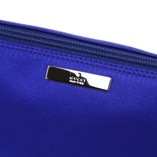 Gucci Royal Blue Satin Boat