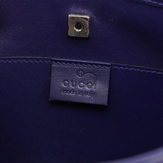 Gucci Royal Blue Satin Tote