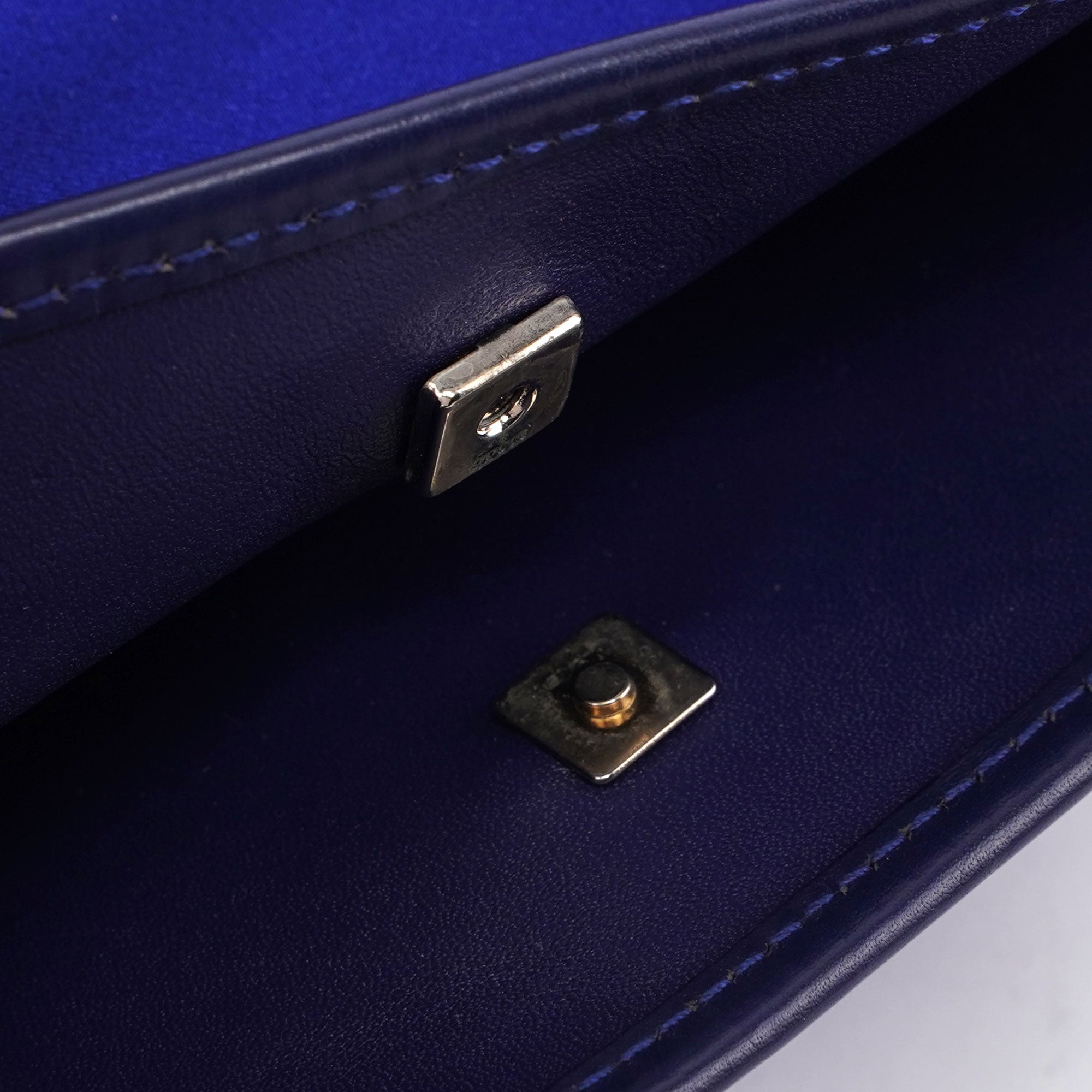 Gucci Royal Blue Satin Tote