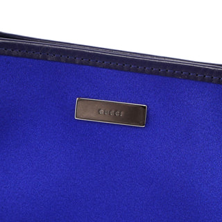 Gucci Royal Blue Satin Tote