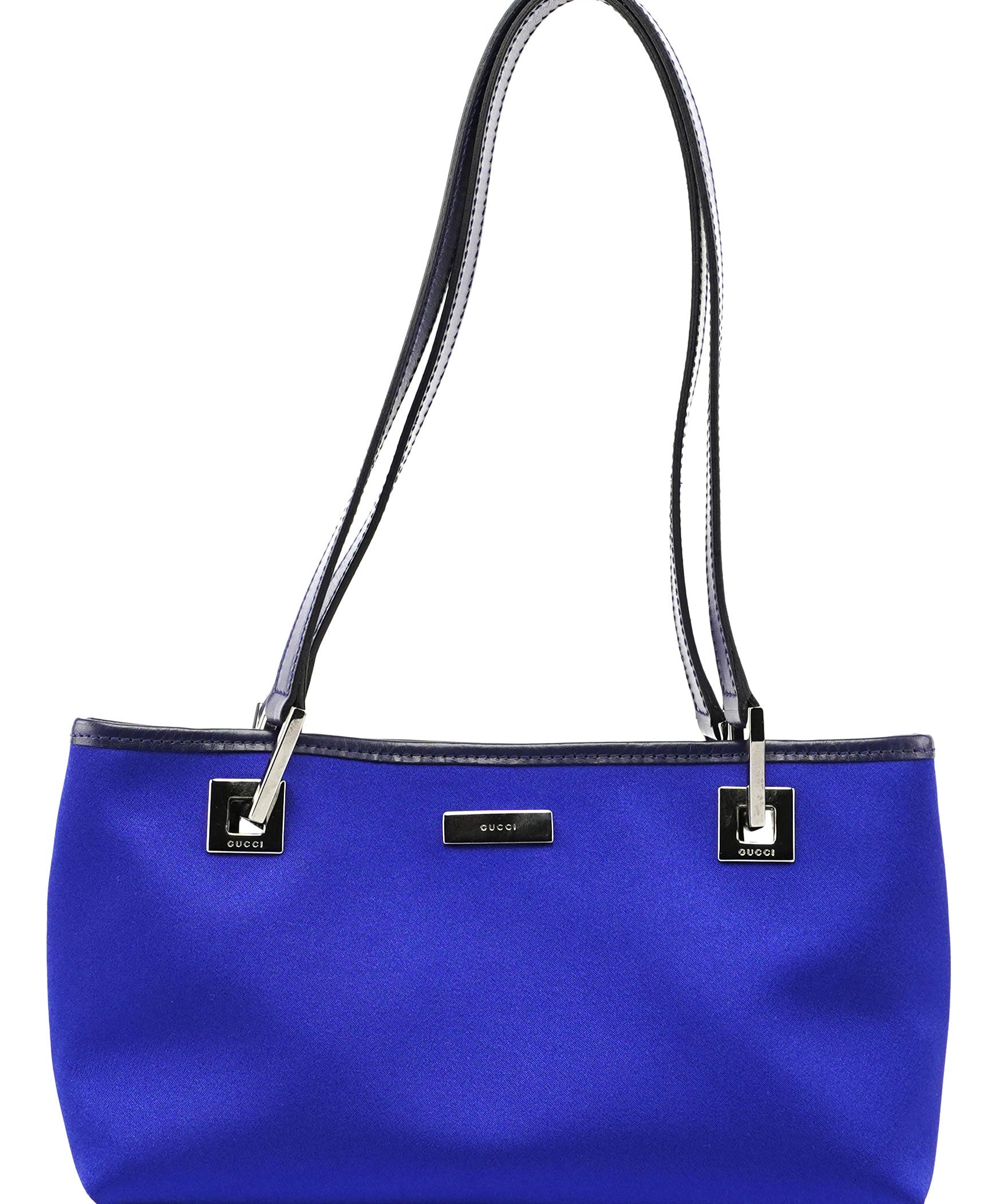 Gucci Royal Blue Satin Tote