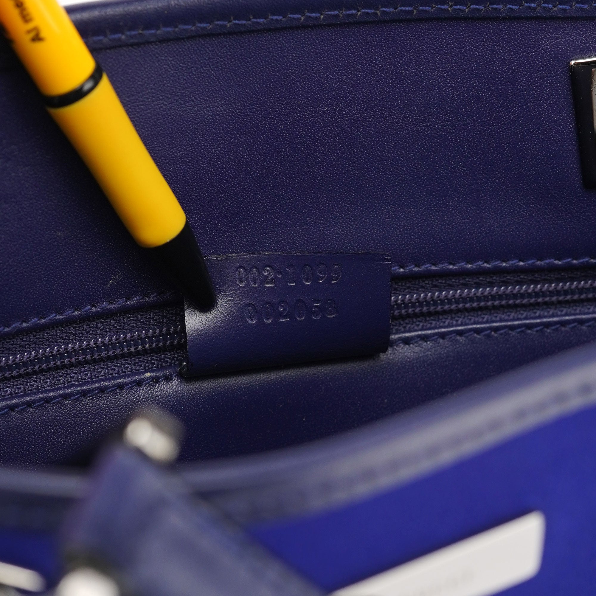 Gucci Royal Blue Satin Tote Bag