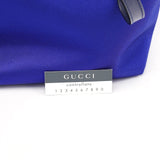 Gucci Royal Blue Satin Tote Bag