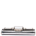 Gucci Silver Patent Leather Reflective Clutch