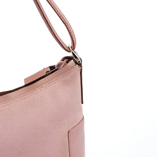 Gucci Soft Pink Canvas Leather Shoulder Bag