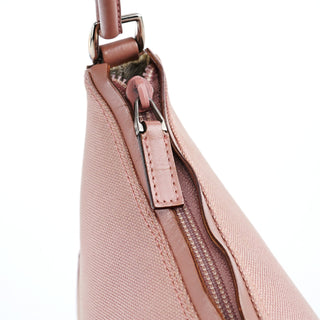 Gucci Soft Pink Canvas Leather Shoulder Bag