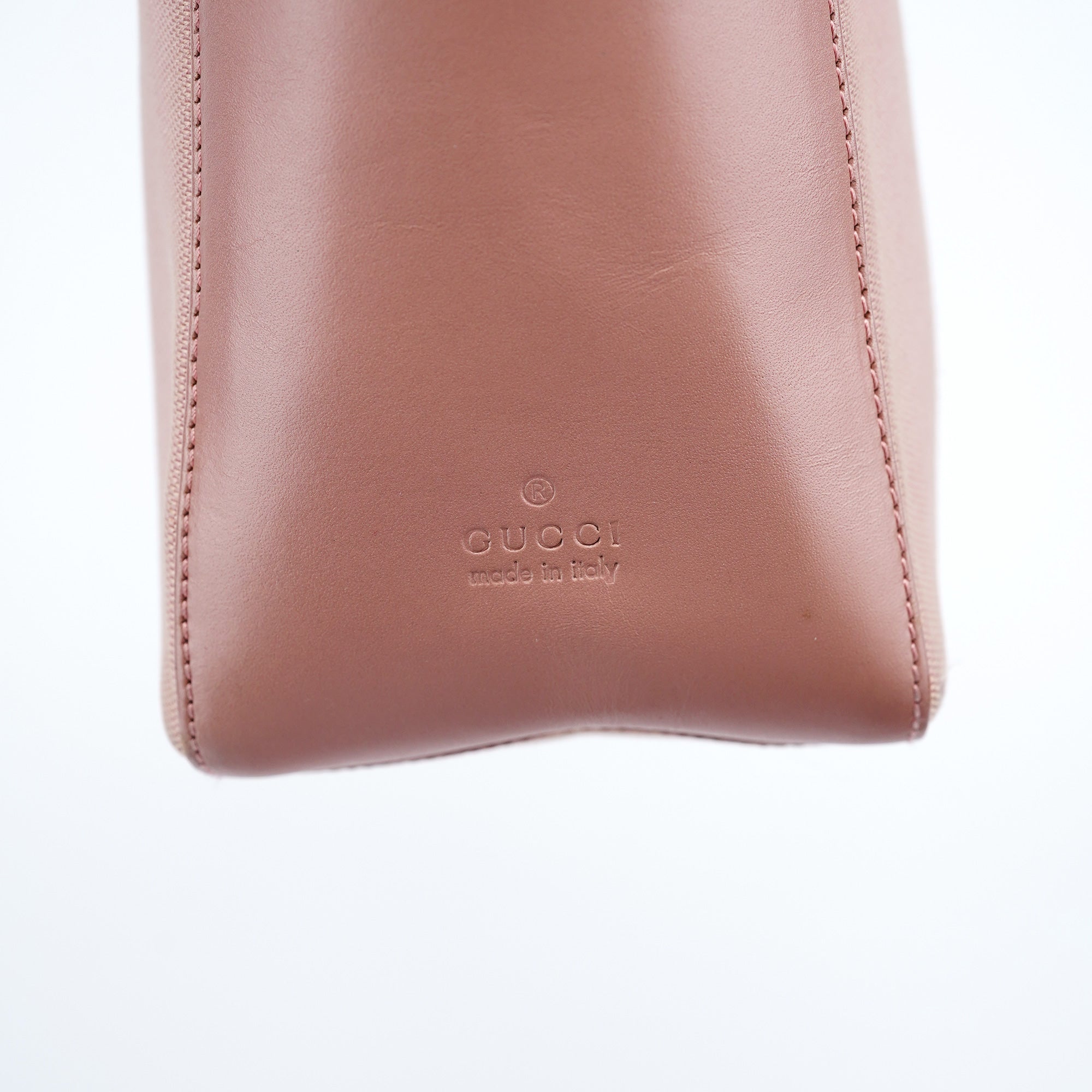 Gucci Soft Pink Canvas Leather Shoulder Bag