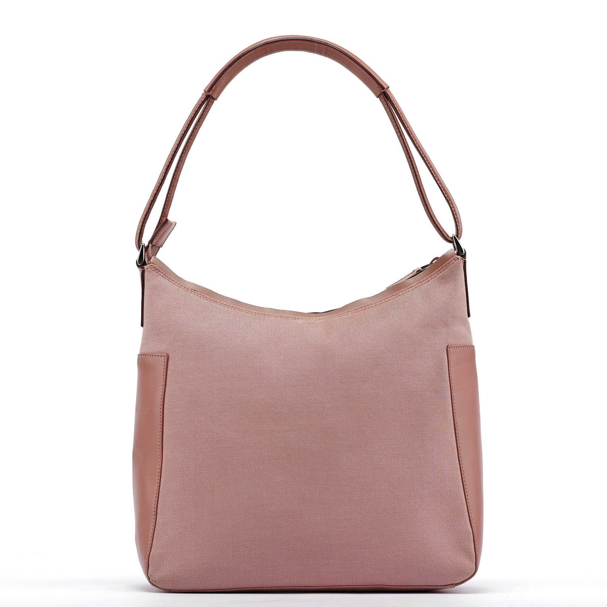 Gucci Soft Pink Canvas Leather Shoulder Bag