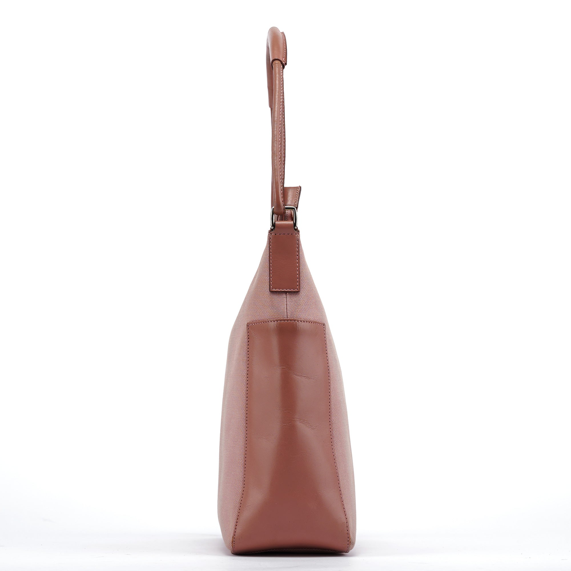 Gucci Soft Pink Canvas Leather Shoulder Bag