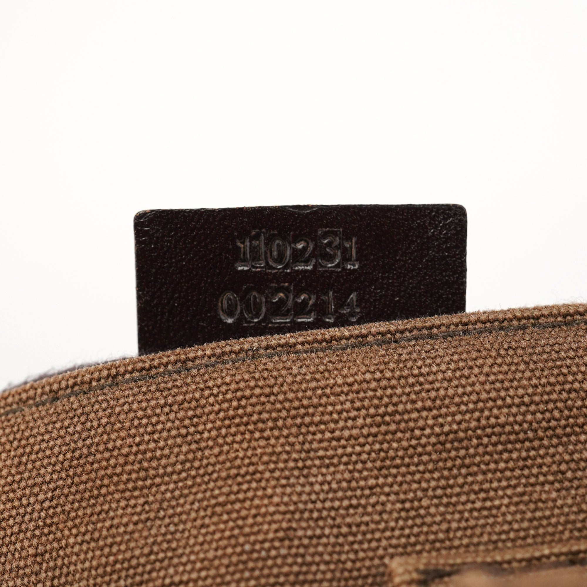 Gucci Spring 2003 Brown Canvas Shoulder Bag