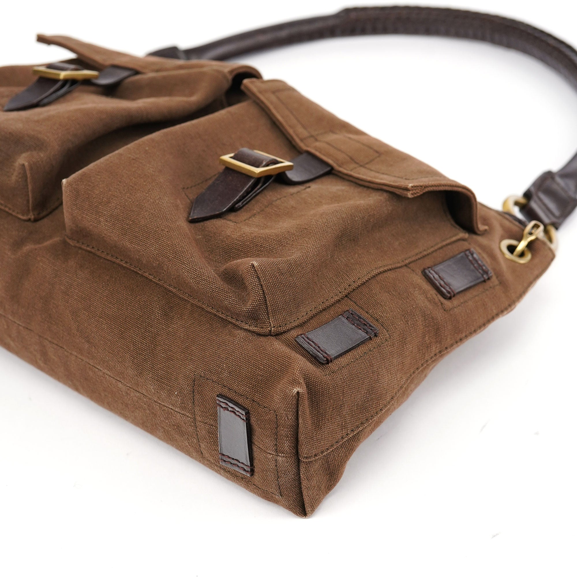 Gucci Spring 2003 Brown Canvas Shoulder Bag