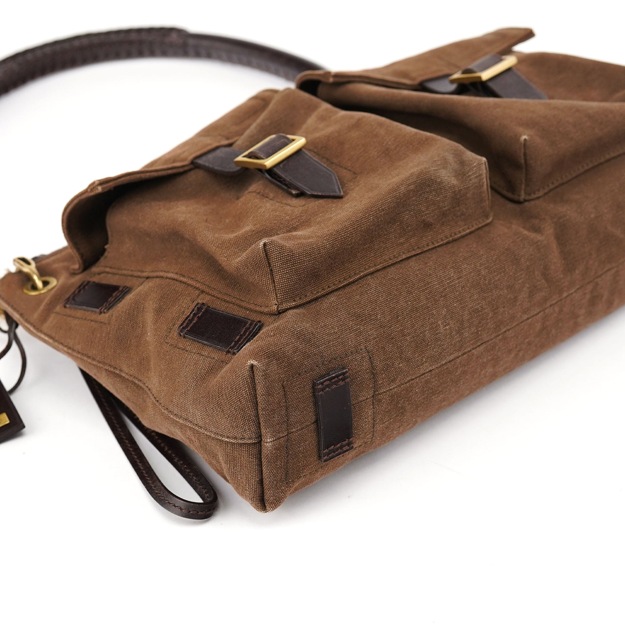 Gucci Spring 2003 Brown Canvas Shoulder Bag