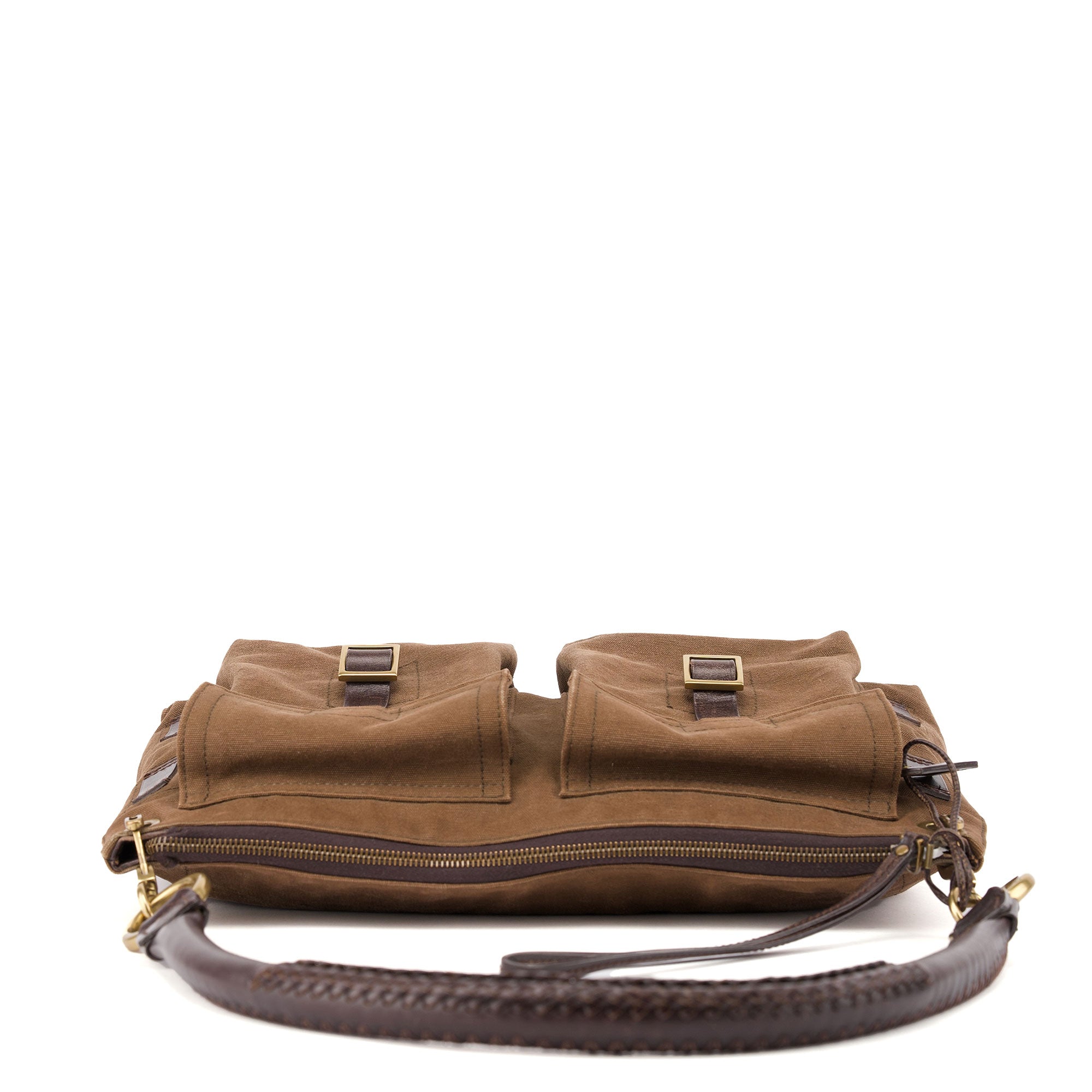 Gucci Spring 2003 Brown Canvas Shoulder Bag