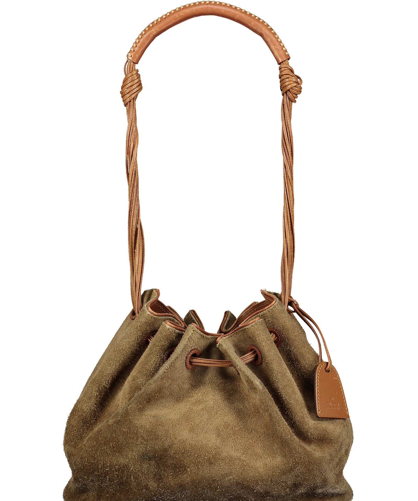 Gucci Spring 2003 skuldertaske i ruskind