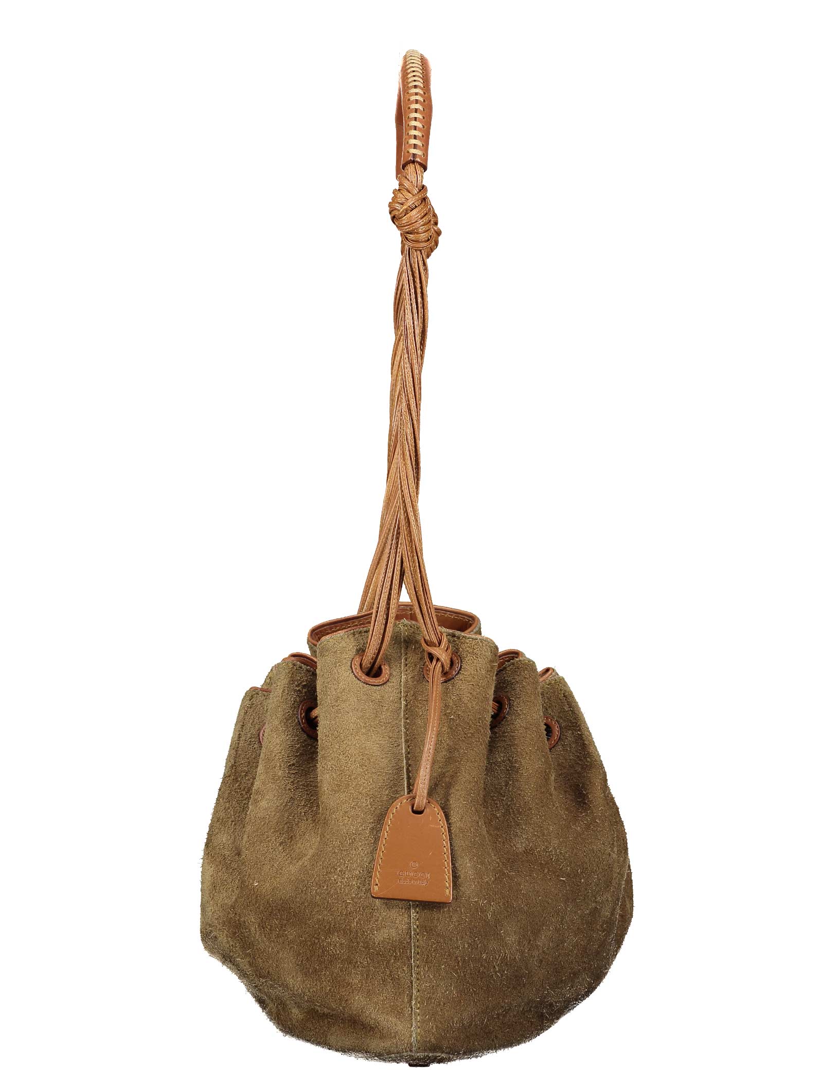 Gucci Sac porté épaule printemps 2003 en daim