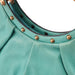 Gucci Turquoise Calfskin Bamboo Top Handle Bag