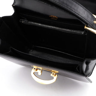 Gucci Vintage Black Calfskin G Shoulder Bag