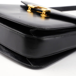 Gucci Vintage Black Calfskin G Shoulder Bag