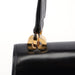 Gucci Vintage Black Calfskin Lapis Lazuli Shoulder Bag