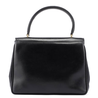 Gucci Vintage Black Calfskin Top Handle Bag