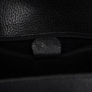 Gucci Vintage Black Leather Tote Bag