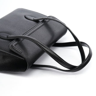 Gucci Vintage Black Leather Tote Bag