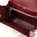 Gucci Vintage Burgundy Calfskin G Shoulder Bag