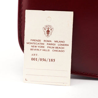 Gucci Vintage Burgundy Calfskin G Shoulder Bag