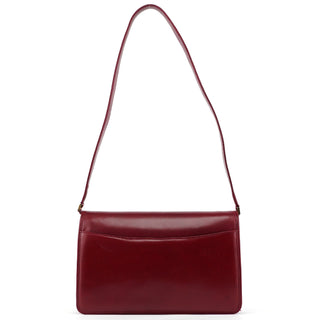 Gucci Vintage Burgundy Calfskin G Shoulder Bag