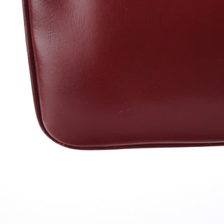 Gucci Vintage Burgundy Leather GG Shoulder Bag