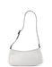 Gucci White Leather Micro GG Shoulder Bag