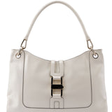 Gucci White Patent Leather Jackie Shoulder Bag