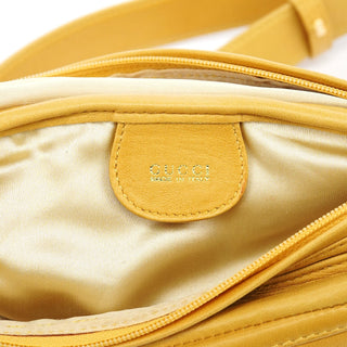 Gucci Yellow Calfskin Leather Waist Bag
