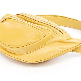 Gucci Yellow Calfskin Leather Waist Bag