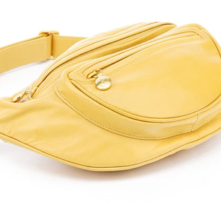 Gucci Yellow Calfskin Leather Waist Bag