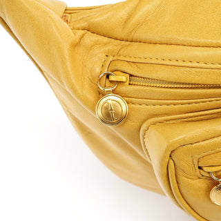 Gucci Yellow Calfskin Leather Waist Bag