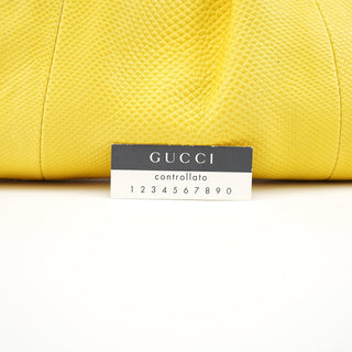 Gucci Yellow Lizard Leather Shoulder Bag