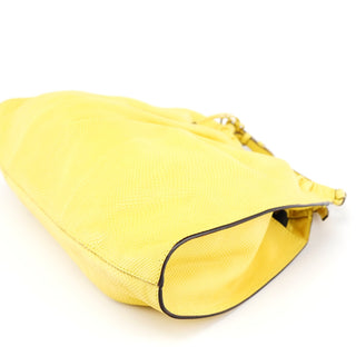 Gucci Yellow Lizard Leather Shoulder Bag