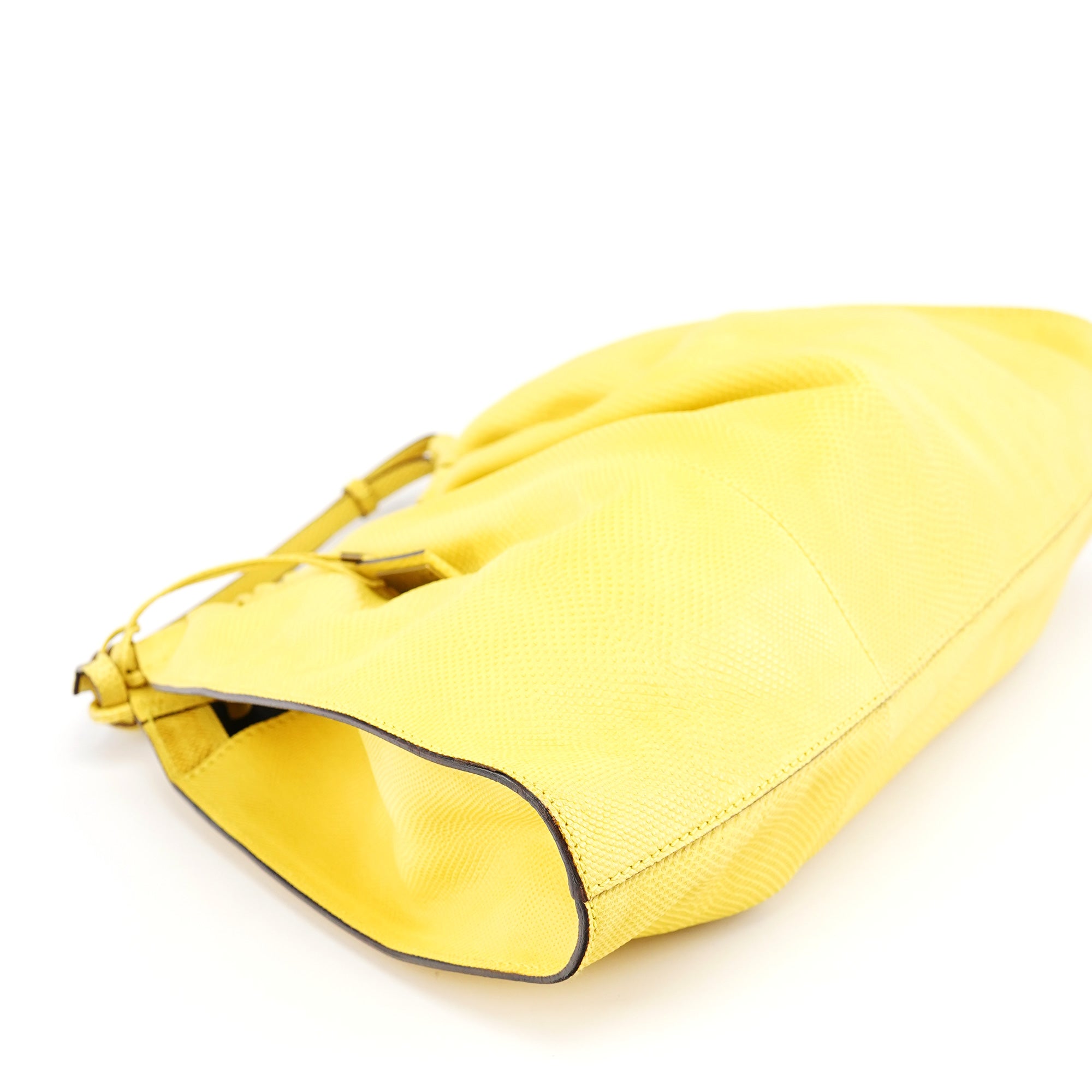 Gucci Yellow Lizard Leather Shoulder Bag