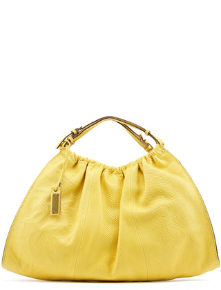 Gucci Yellow Lizard Leather Shoulder Bag