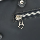 Jean Paul Gaultier Black Nylon Pipe Frame Tote Bag