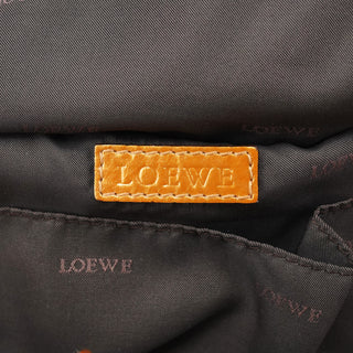 Loewe Gold Patent Leather Large Hobo Bag