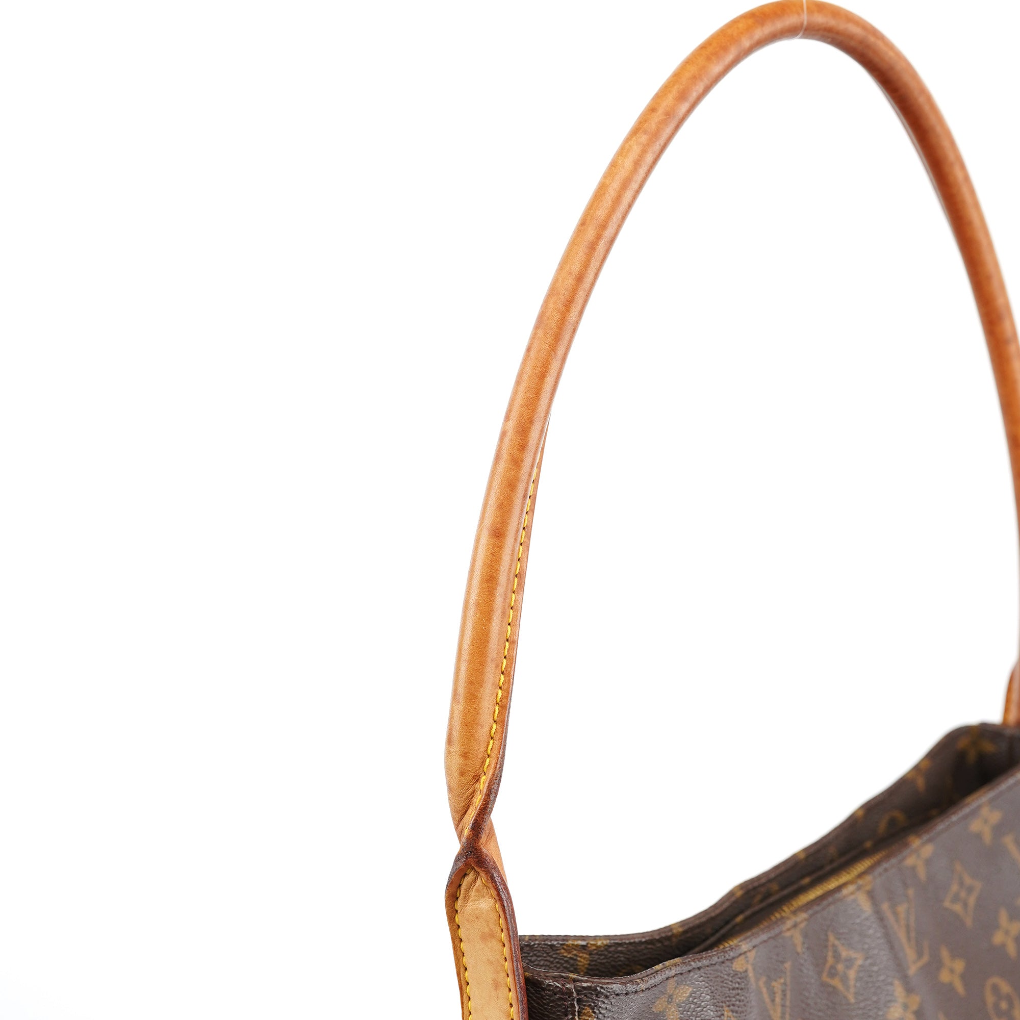 Louis Vuitton Sac porté épaule Looping en toile Monogram marron