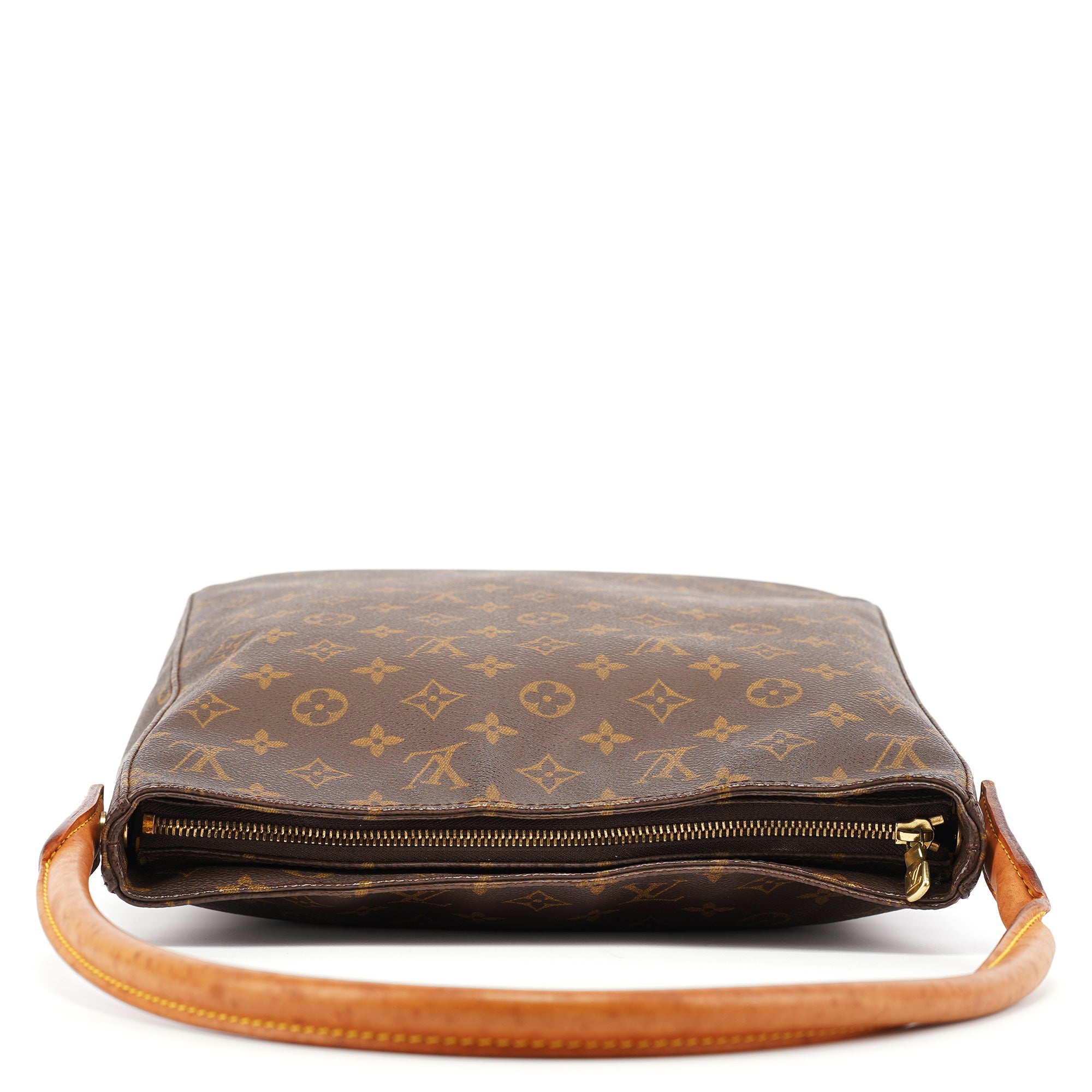 Louis Vuitton Sac porté épaule Looping en toile Monogram marron