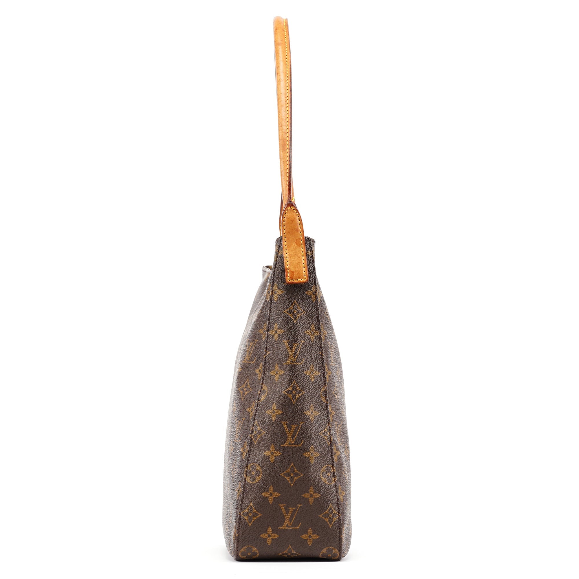 Louis Vuitton Sac porté épaule Looping en toile Monogram marron