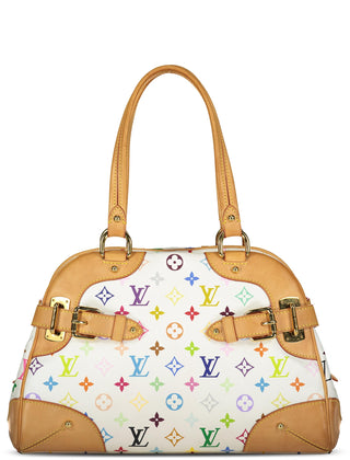 Louis Vuitton White Multicolour Monogram Murakami Claudia Bag